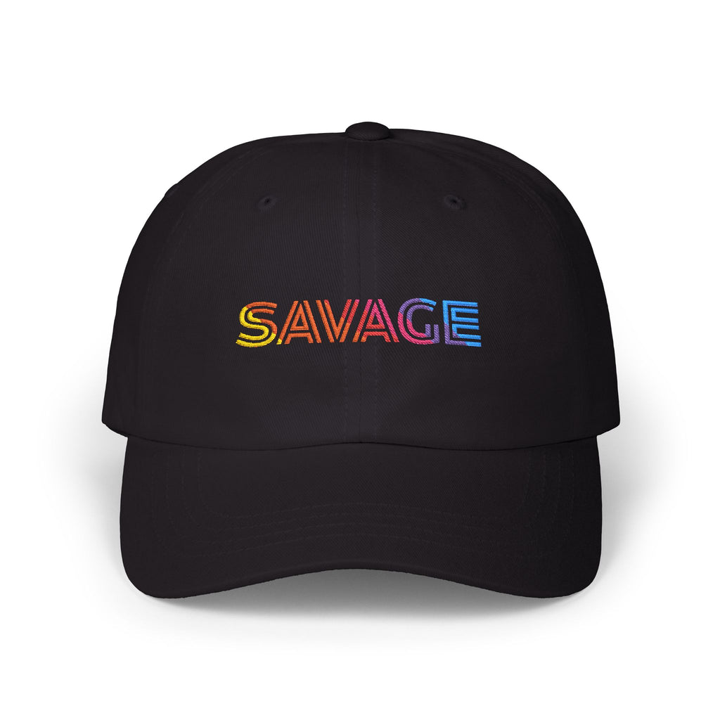 Savage rainbow embroidered Classic Dad Cap - Mutantur Labs LLC