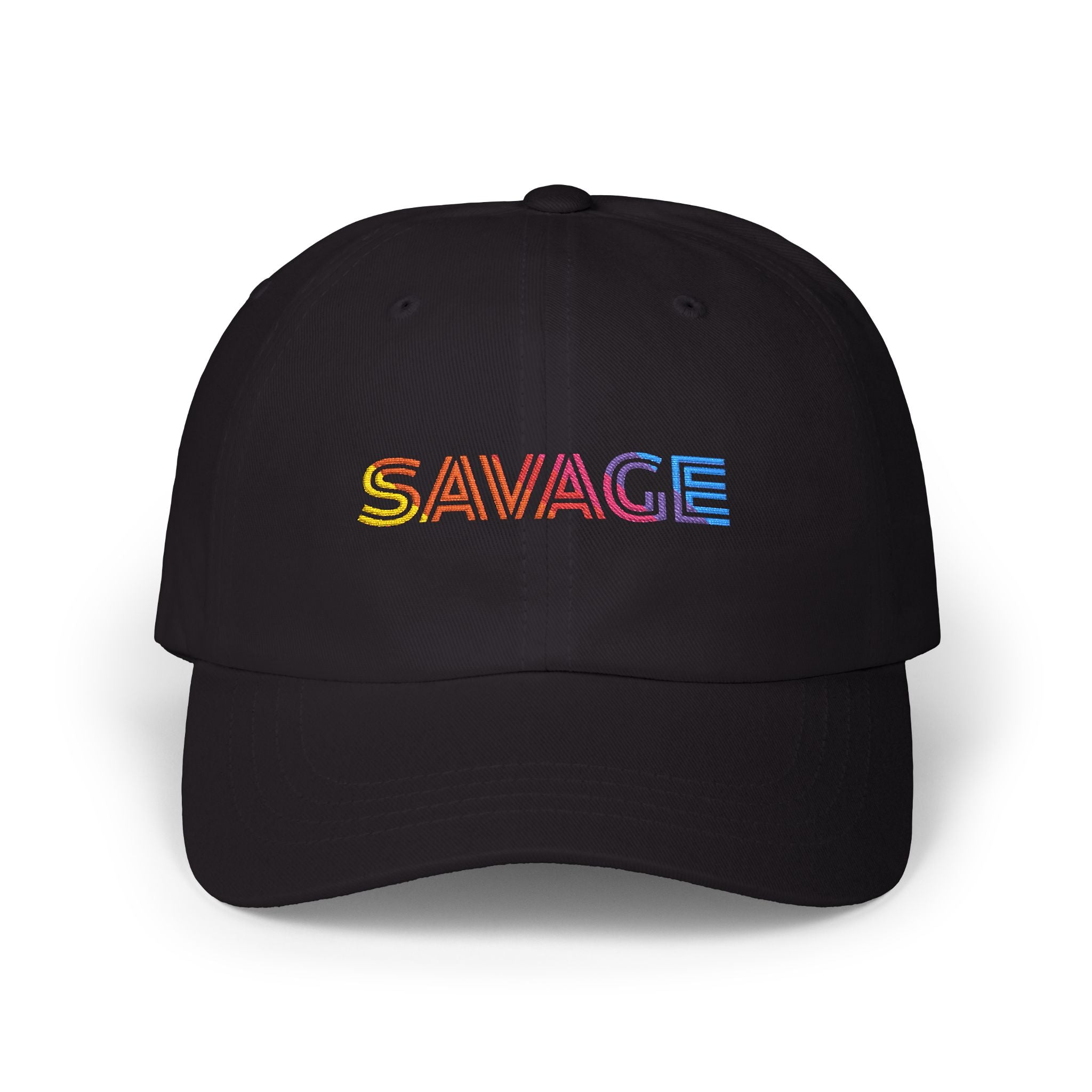 Savage rainbow embroidered Classic Dad Cap - Mutantur Labs LLC