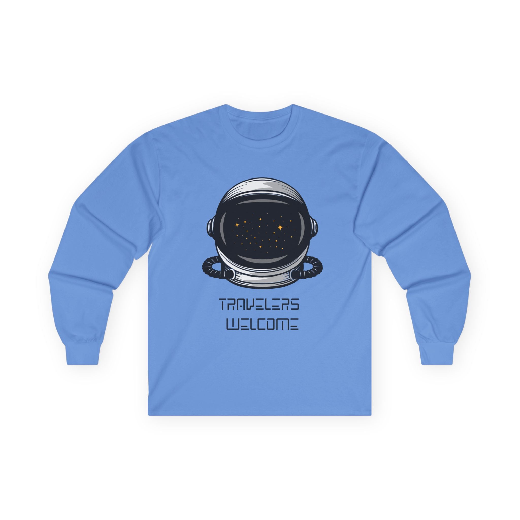 Travelers Welcome Shirt | Astronaut Long Sleeve Tee - Mutantur Labs LLC