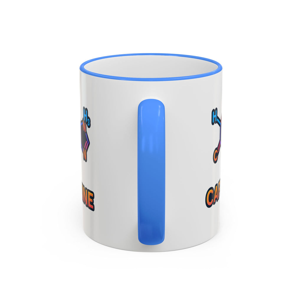 Caffeine Mug | Accent Rim and Handle Coffee Cup - Mutantur Labs LLC