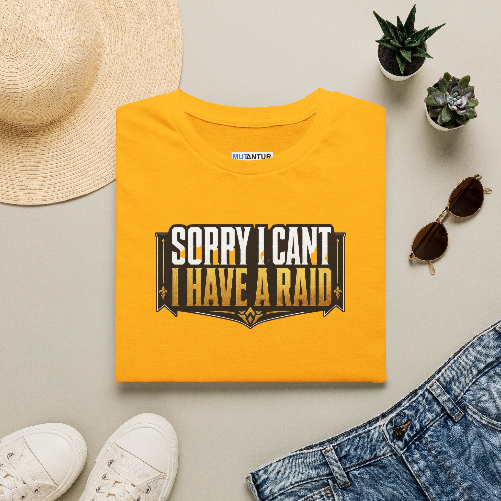 “Sorry I Can’t, I Have a Raid” Funny MMO Gamer Tee