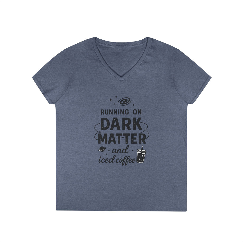 Running on Dark Matter and Iced Coffee T-Shirt | Funny Science Coffee Tee - Mutantur Labs LLC