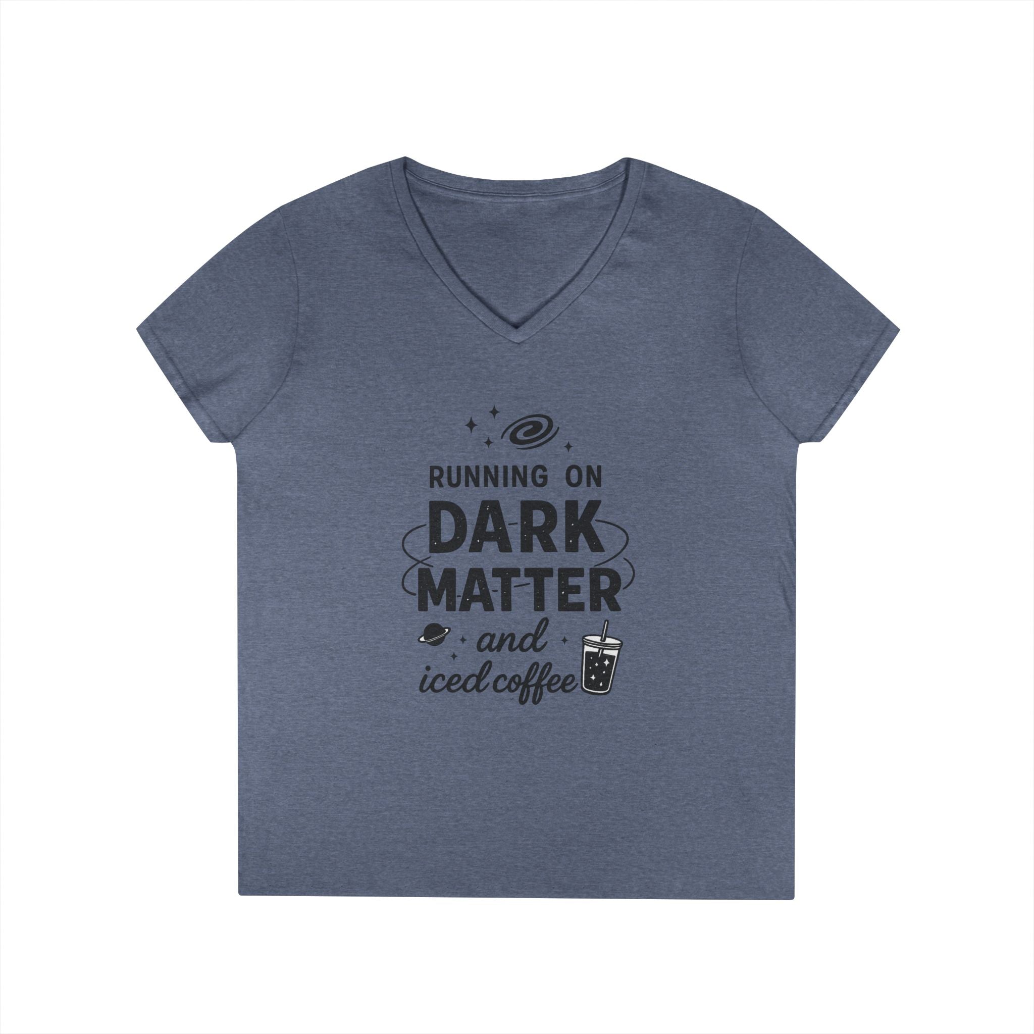 Running on Dark Matter and Iced Coffee T-Shirt | Funny Science Coffee Tee - Mutantur Labs LLC