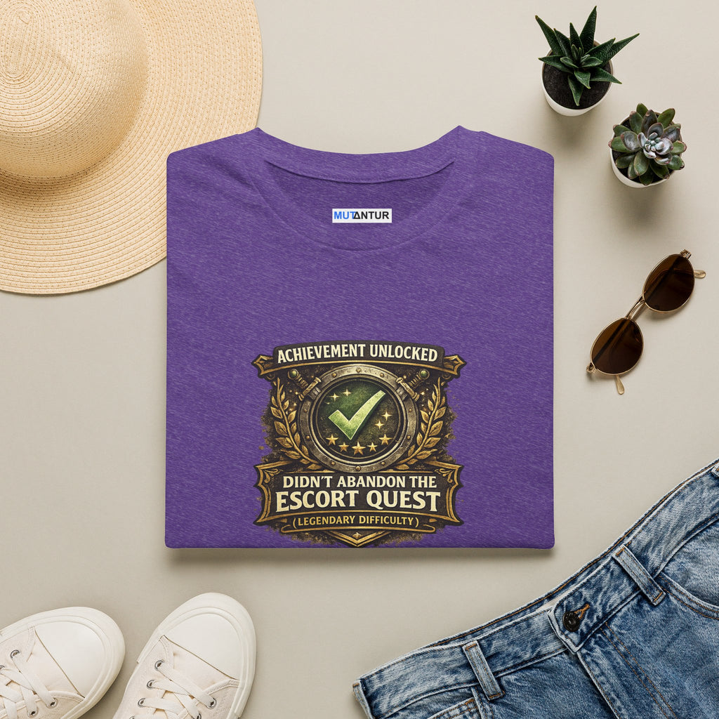 "Achievement Unlocked: Didn't Abandon the Escort Quest" Gamer Tee
