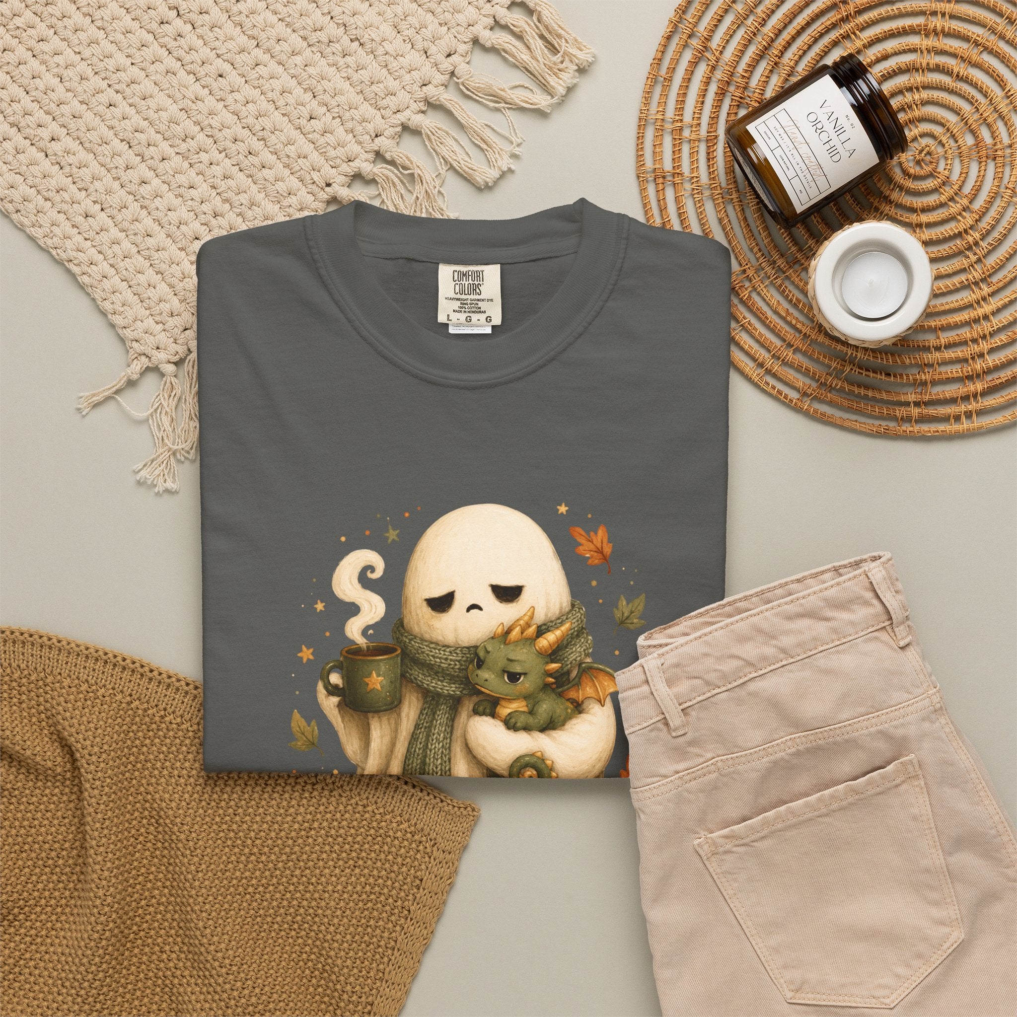 Ghost & Dragon Autumn T-Shirt Comfort Colors Tee