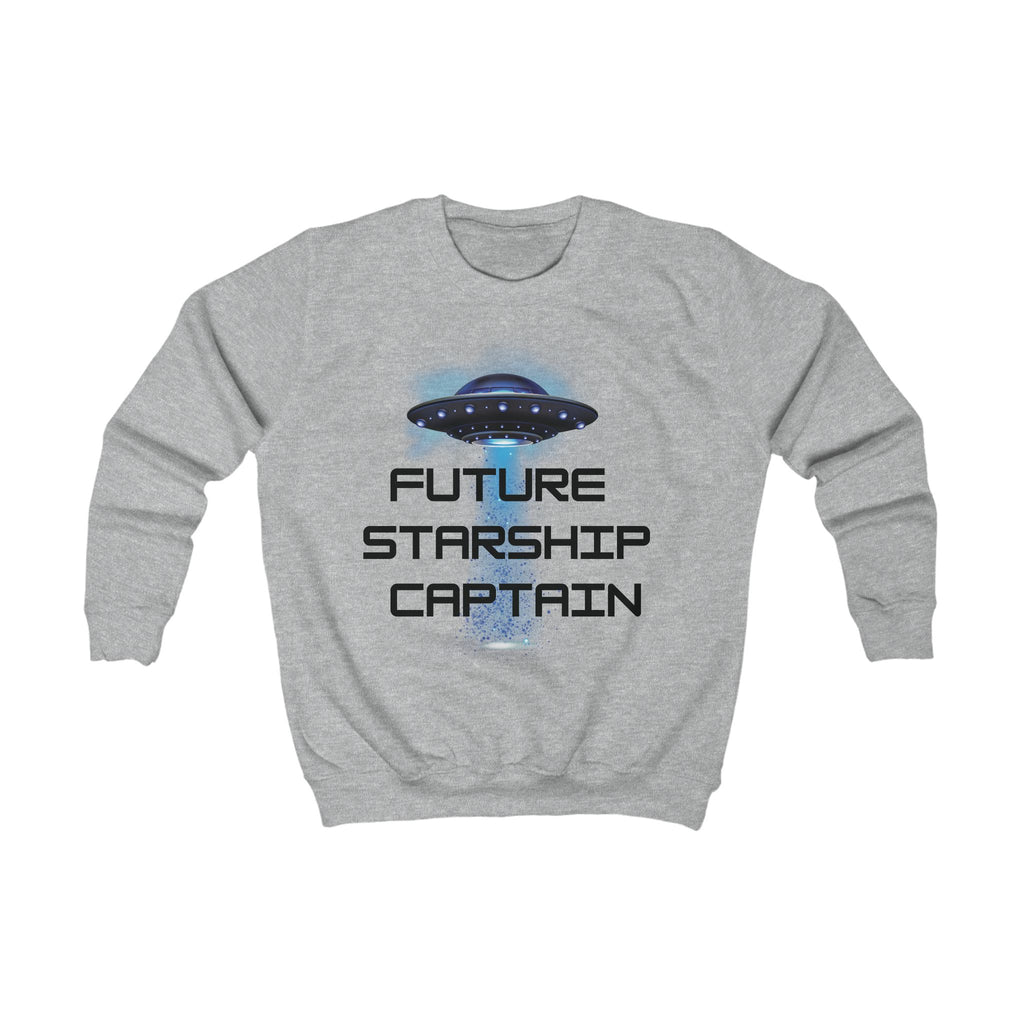 Future Starship Captain Sweatshirt for Kids — Space Graphic Pullover - Mutantur Labs LLC