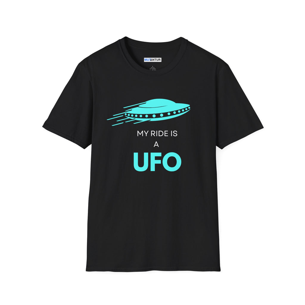 My Ride Is a UFO T-Shirt | Funny Alien Space Graphic Tee - Mutantur Labs LLC