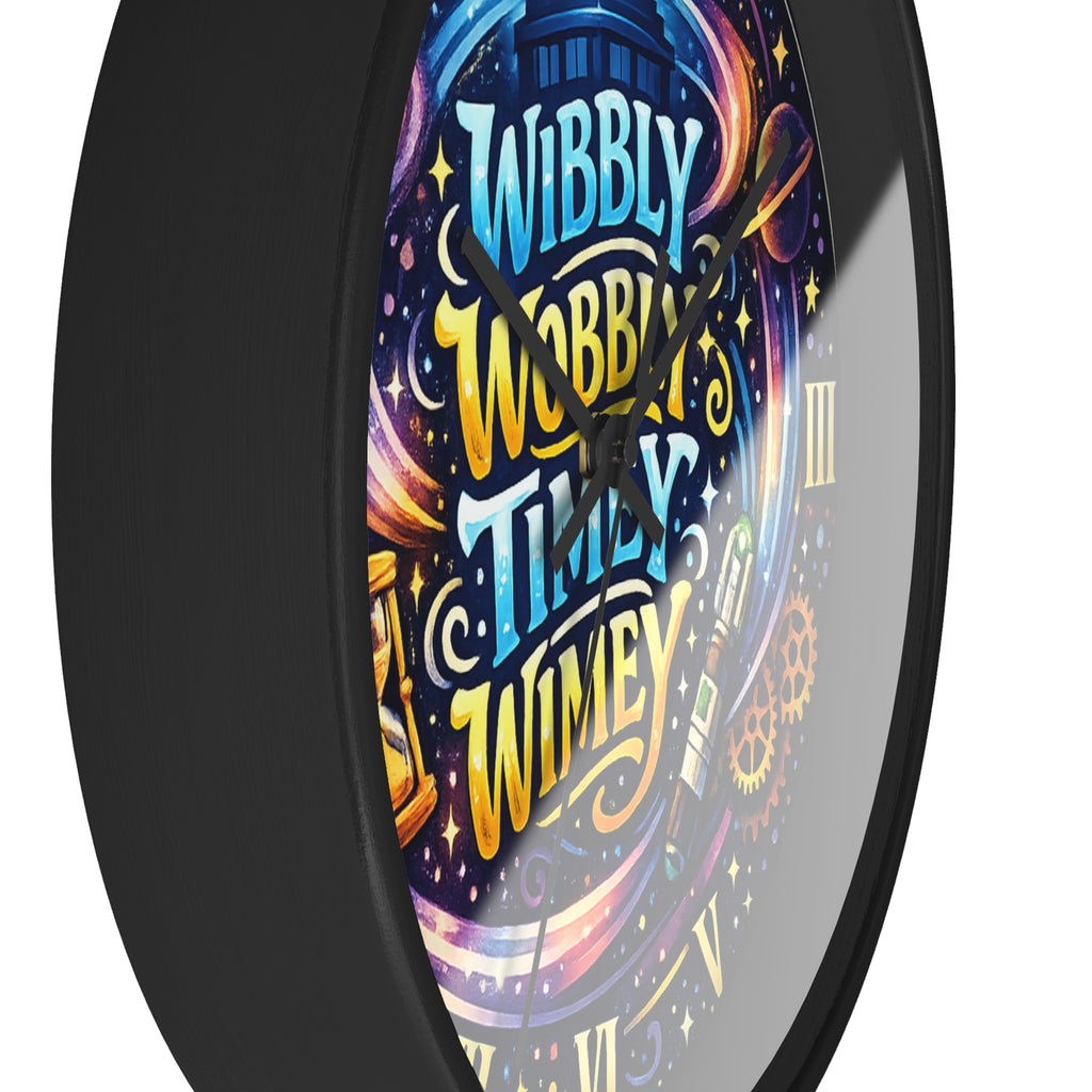Wibbly Wobbly Timey Wimey Wall Clock — Doctor Who Inspired Galaxy Clock - Mutantur Labs LLC
