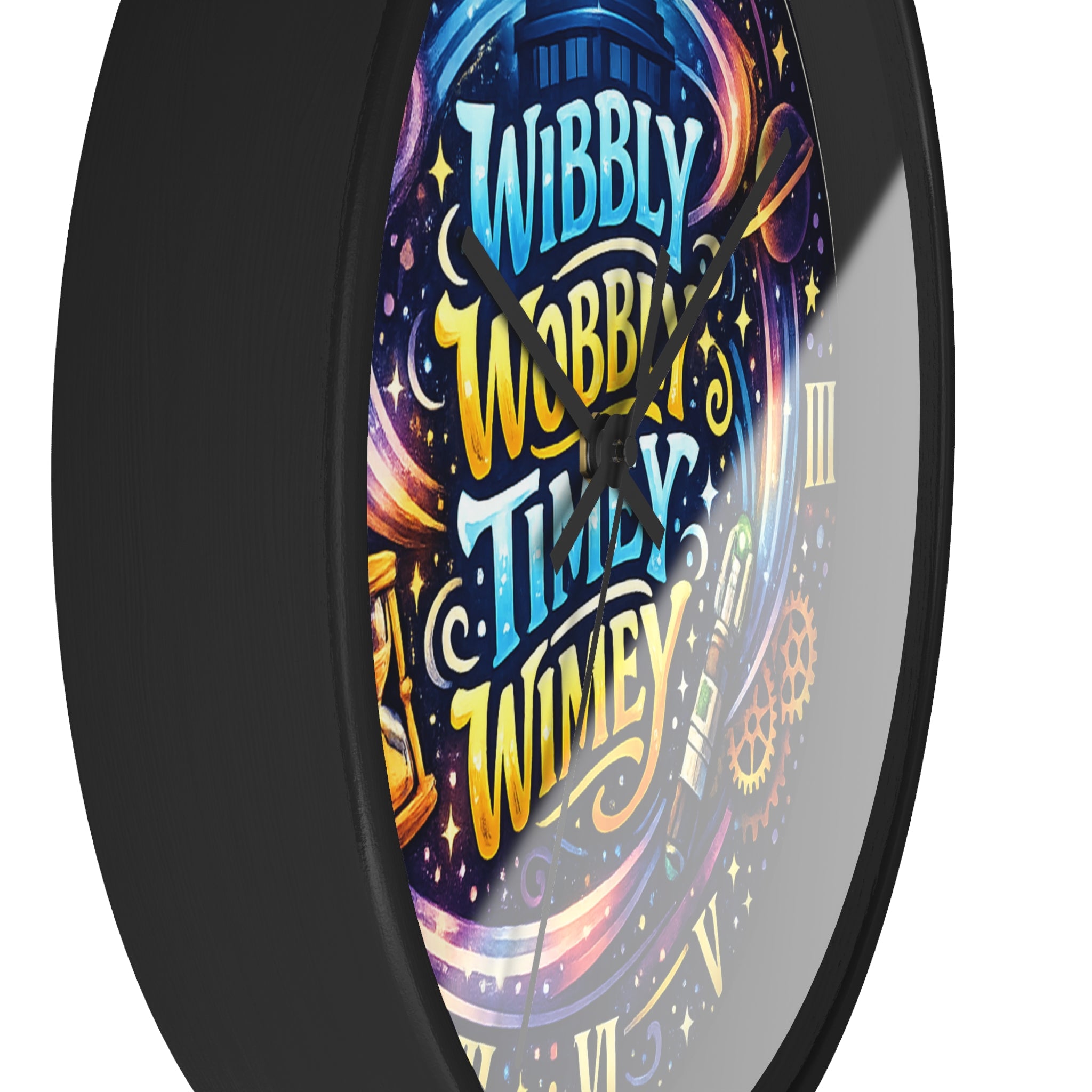 Wibbly Wobbly Timey Wimey Wall Clock — Doctor Who Inspired Galaxy Clock - Mutantur Labs LLC