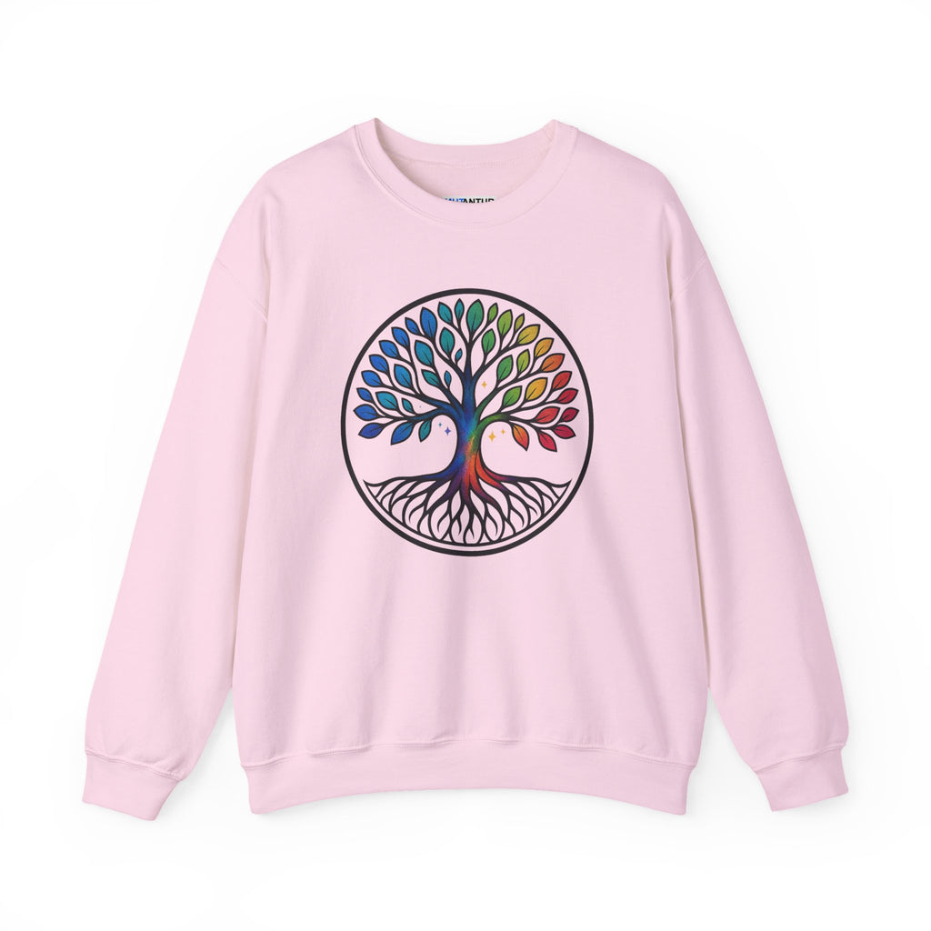 Rainbow Tree of Life Graphic Crewneck sweatshirt - Mutantur Labs LLC