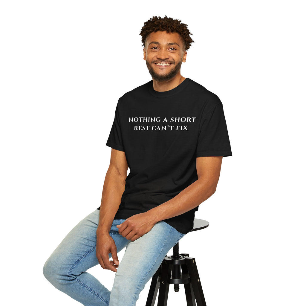 Nothing a Short Rest Can't Fix funny D and D Comfort Colors tee - Mutantur Labs LLC