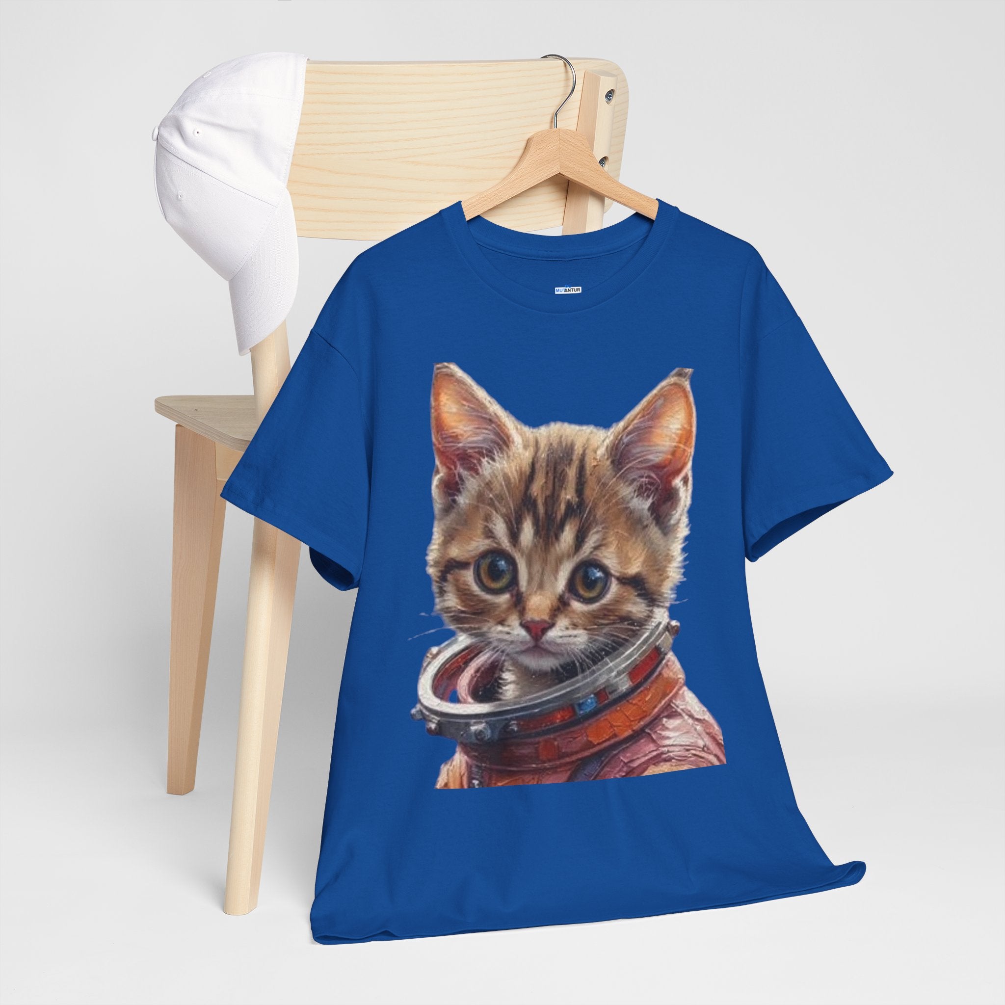Astronaut Kitty Unisex Heavy Cotton Tee