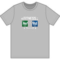 Fitness NeRd moisture-wicking gym tee, styled shot