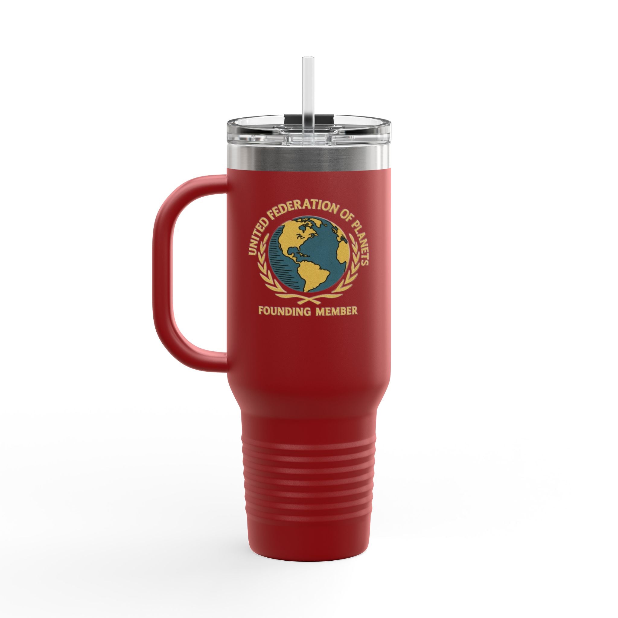 40oz Insulated Travel Mug — 'United Federation of Planets' Founding Member Travel Tumbler