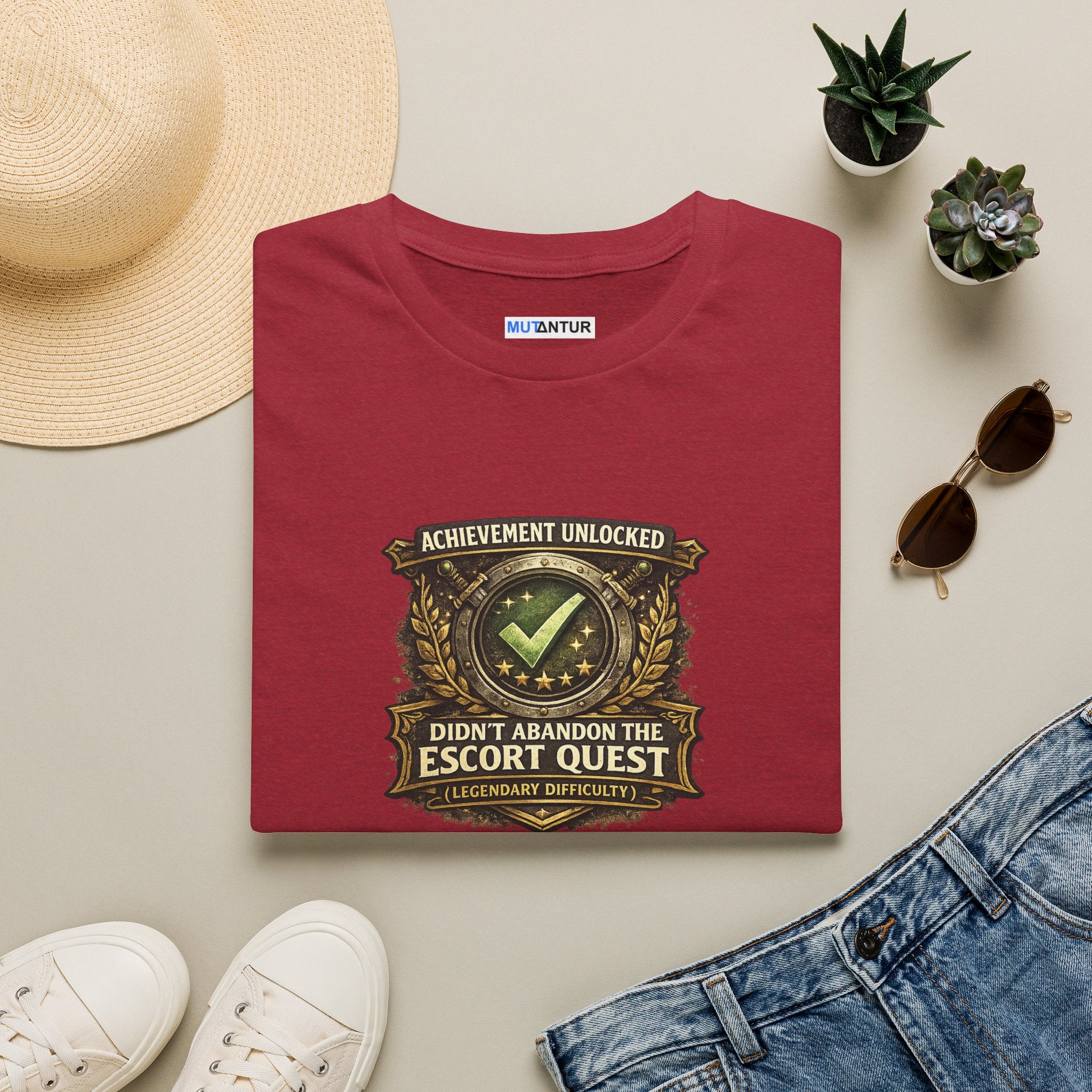 "Achievement Unlocked: Didn't Abandon the Escort Quest" Gamer Tee