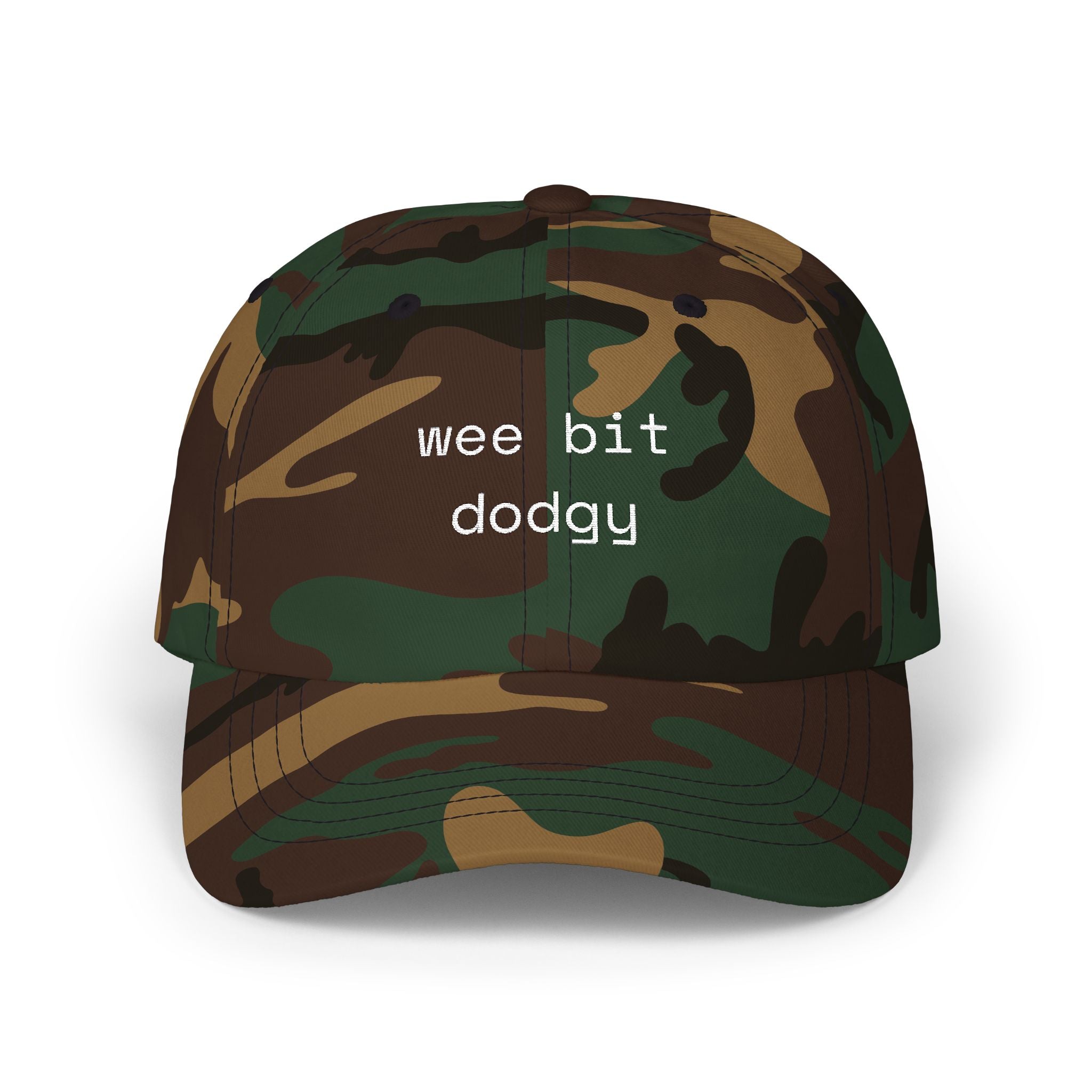 Wee Bit Dodgy Dad Cap — Funny Embroidered Cotton Baseball Hat - Mutantur Labs LLC
