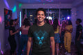 Ornate Blue Alien Mask T-Shirt | Chinoiserie Mystical Graphic Tee - Mutantur Labs LLC