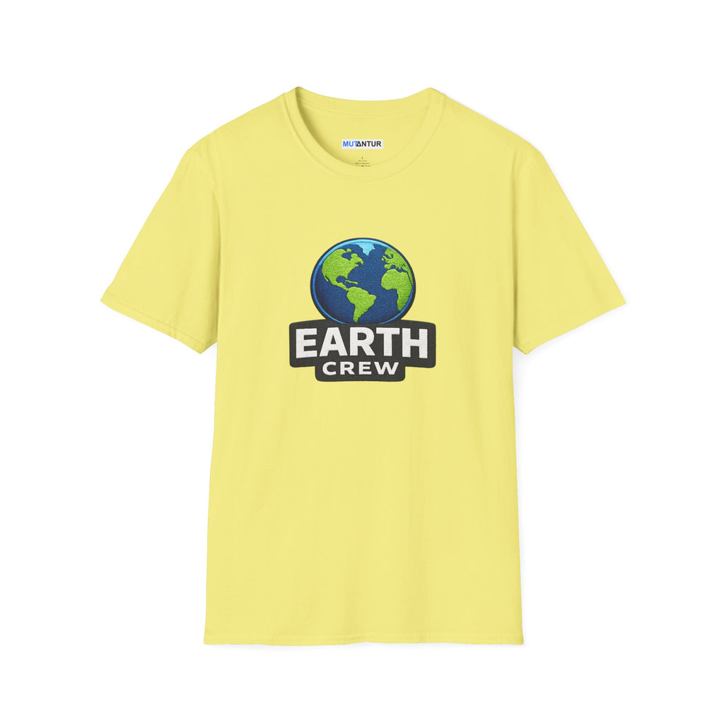 Earth Crew T-Shirt — Eco-Friendly Globe Graphic Tee - Mutantur Labs LLC