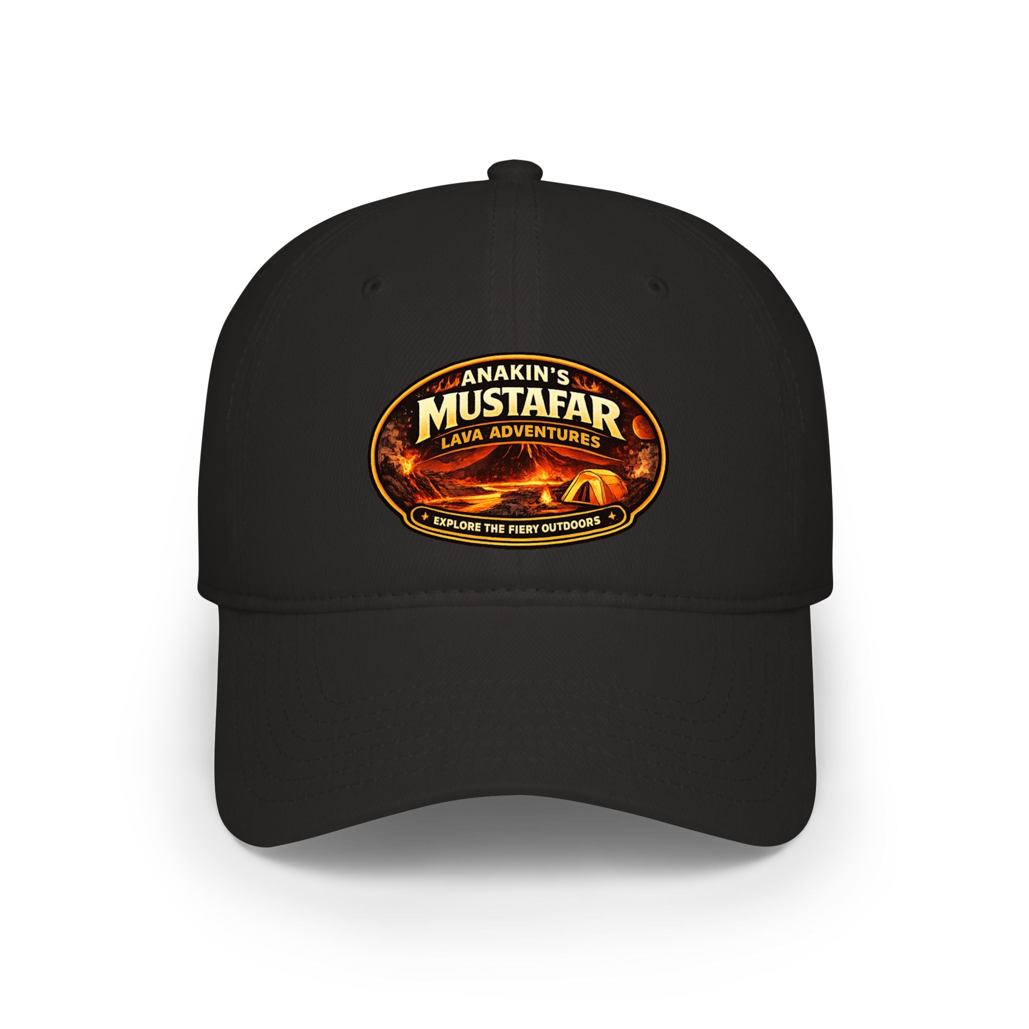 Anakin's Mustafar Lava Adventure Dad Cap — Vintage National Park Patch Baseball Hat