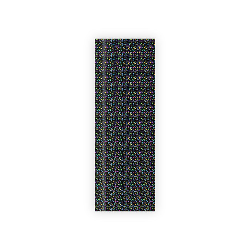 Retro Space Wrapping Paper Roll – Vintage Sci-Fi Galaxy Gift Wrap