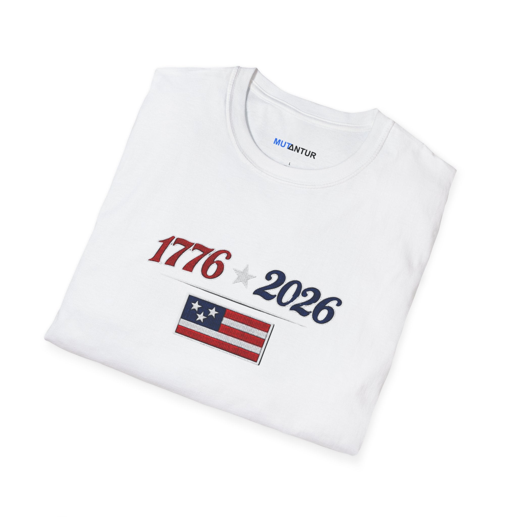 1776–2026 American Flag Anniversary T-Shirt — Patriotic Independence Day Tee - Mutantur Labs LLC