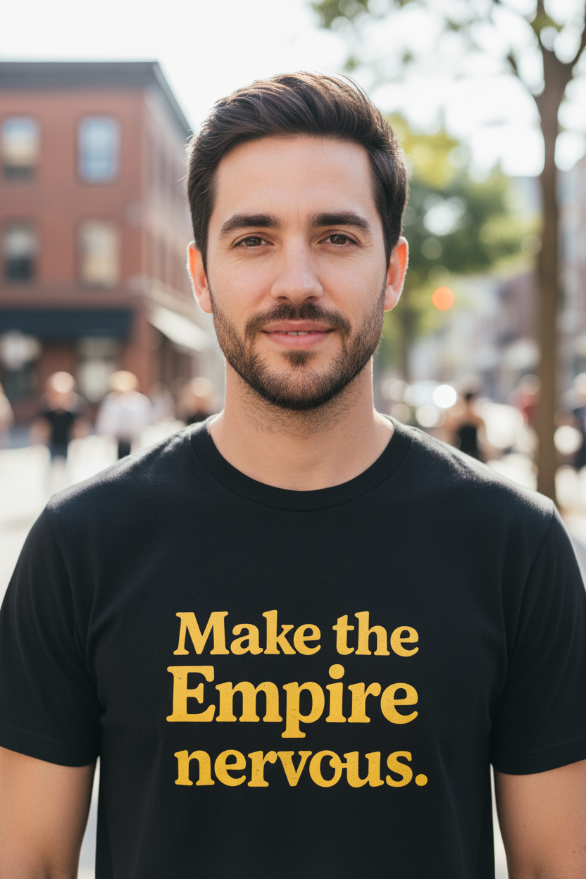 Make the Empire Nervous T-Shirt — Bold Vintage Slogan Comfort Colors Tee - Mutantur Labs LLC