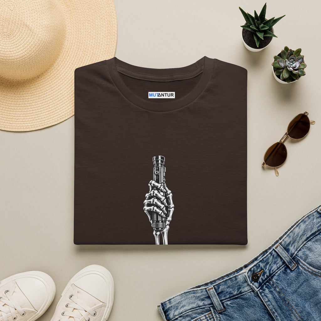 “Jedis Never Die” Gothic skeleton hand Halloween Graphic Tee