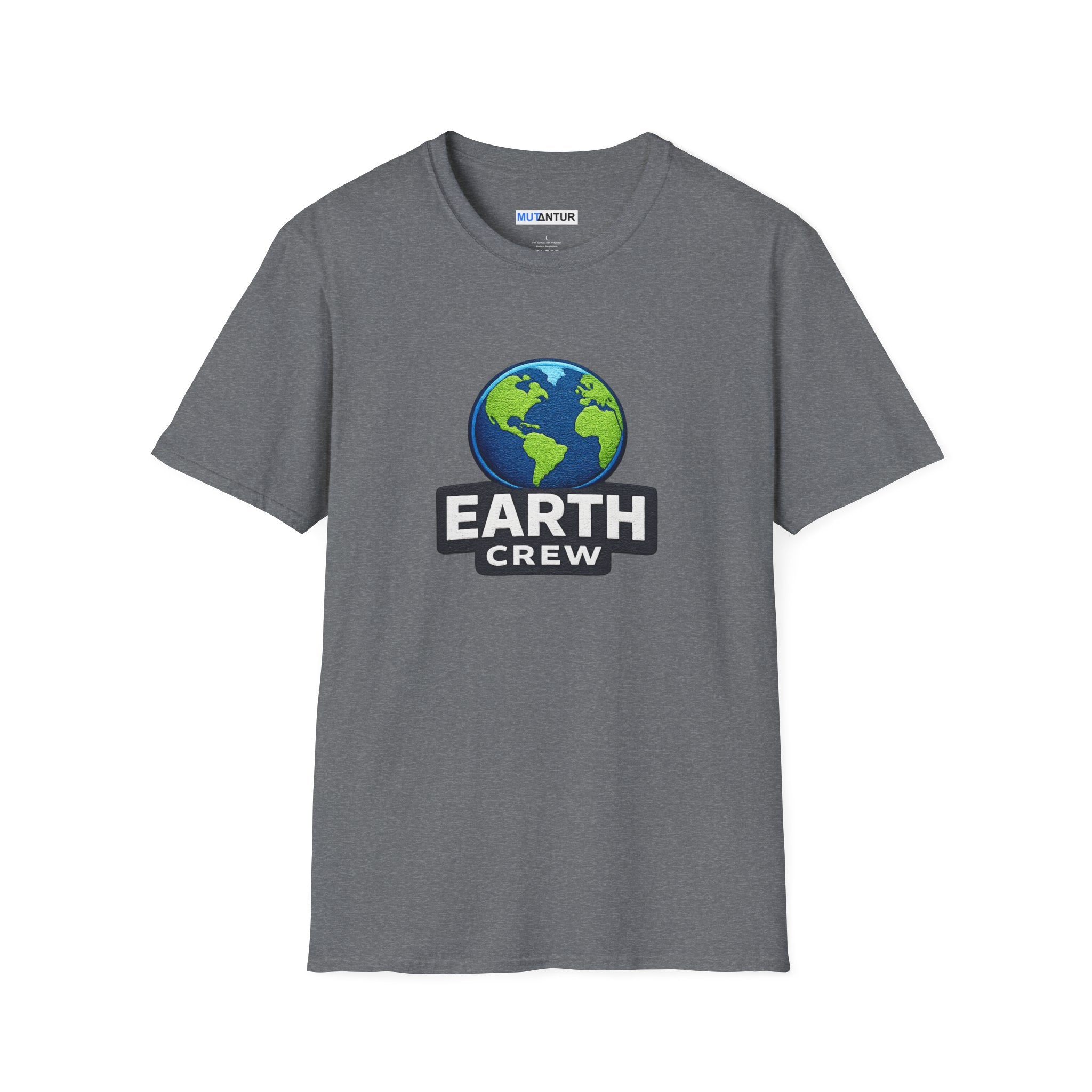 Earth Crew T-Shirt — Eco-Friendly Globe Graphic Tee - Mutantur Labs LLC