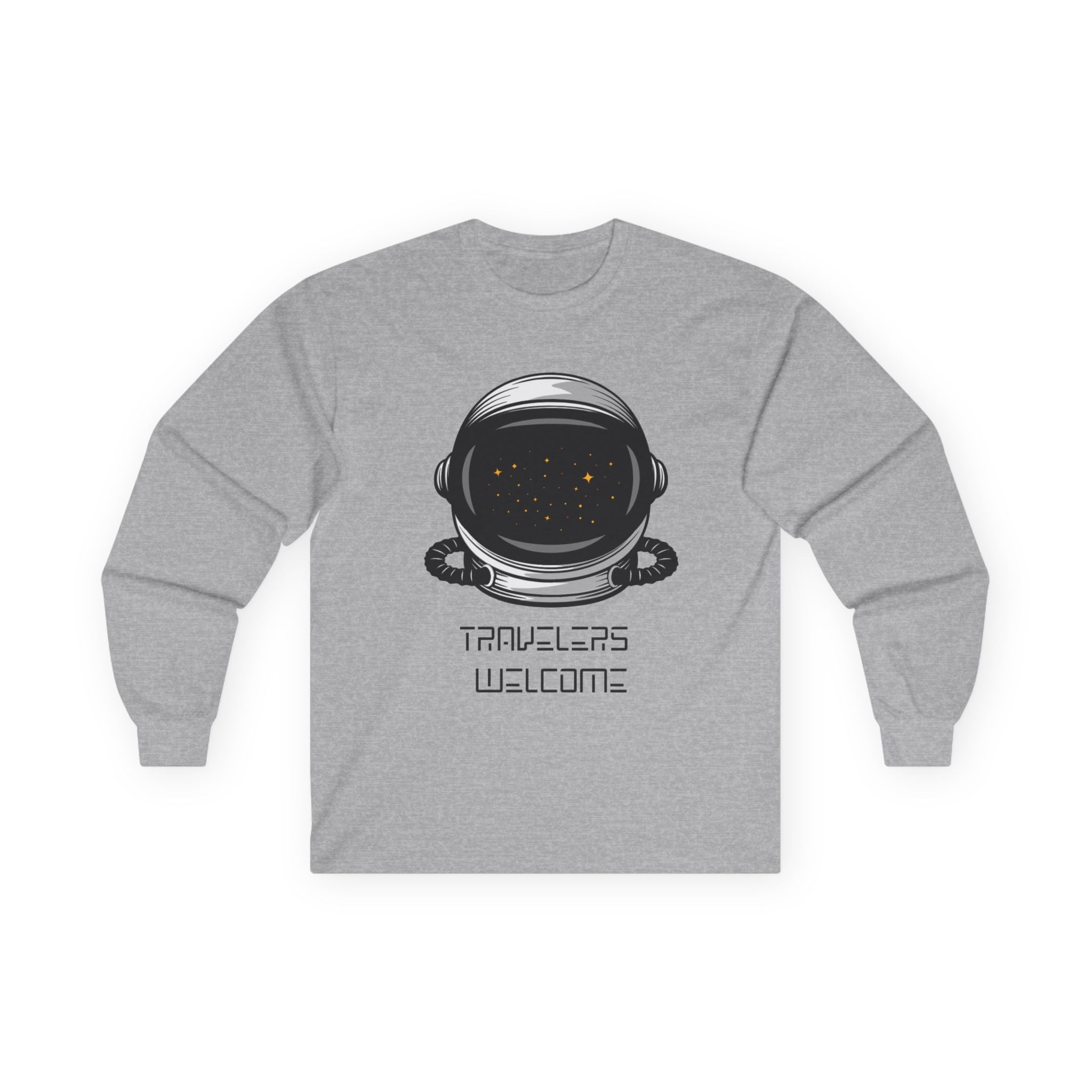 Travelers Welcome Shirt | Astronaut Long Sleeve Tee - Mutantur Labs LLC