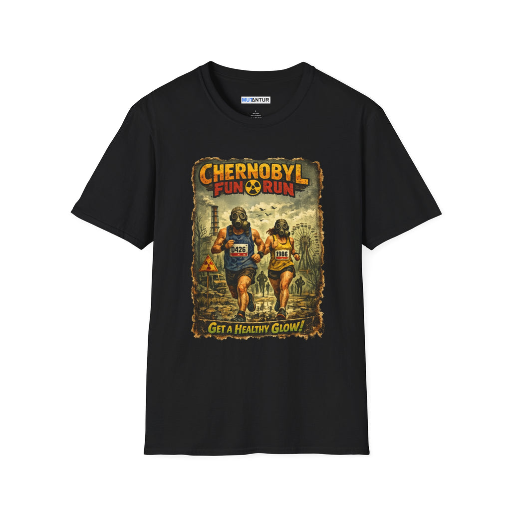 Chernobyl Fun Run T‑Shirt — Get a Healthy Glow Retro Nuclear Humor Tee - Mutantur Labs LLC