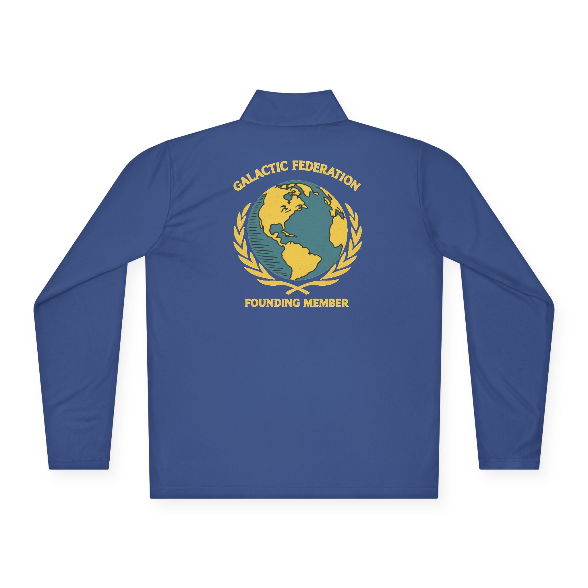 Galactic Federation Unisex Quarter-Zip Pullover - Comfortable, Stylish Outerwear for Outdoor Adventures - Mutantur Labs LLC