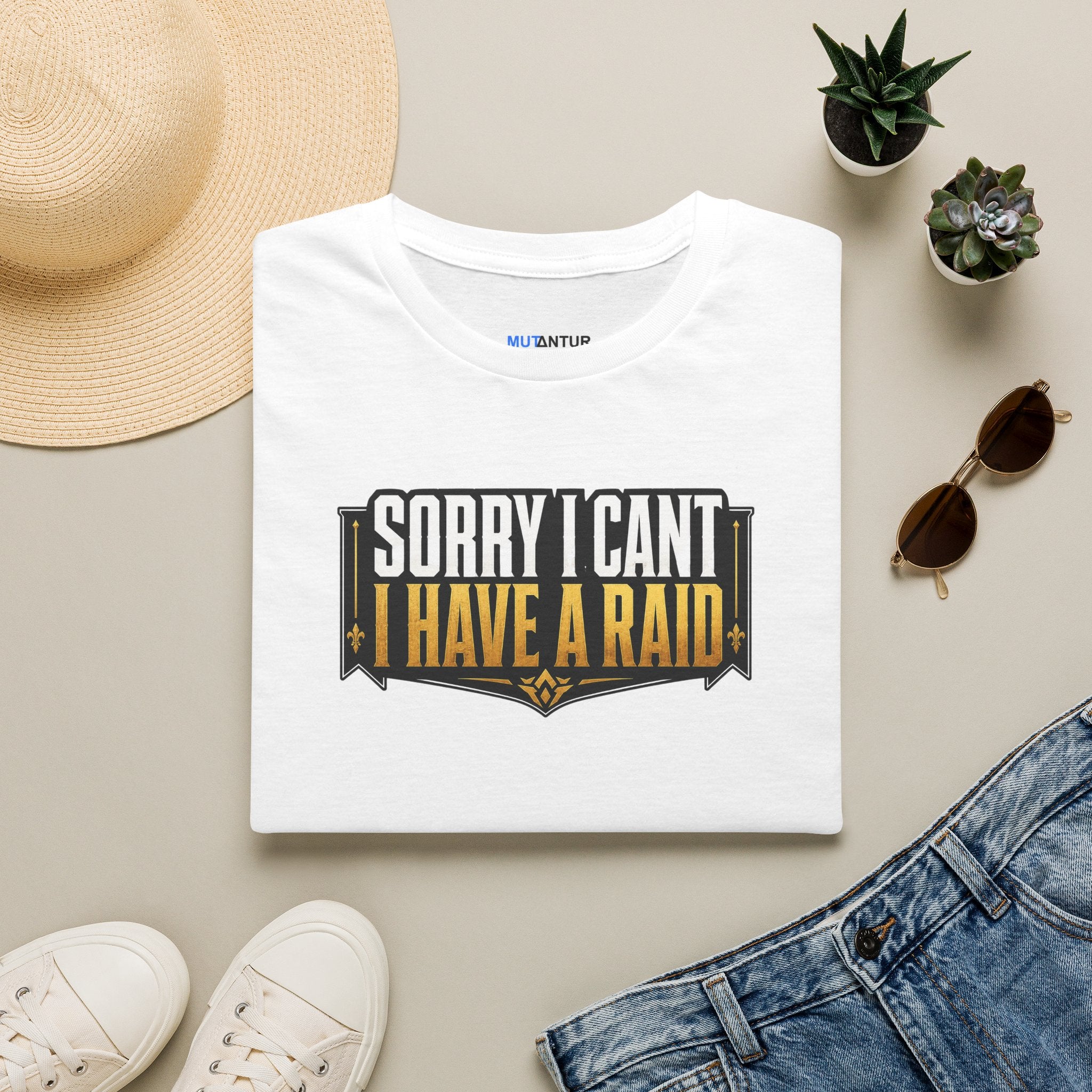“Sorry I Can’t, I Have a Raid” Funny MMO Gamer Tee