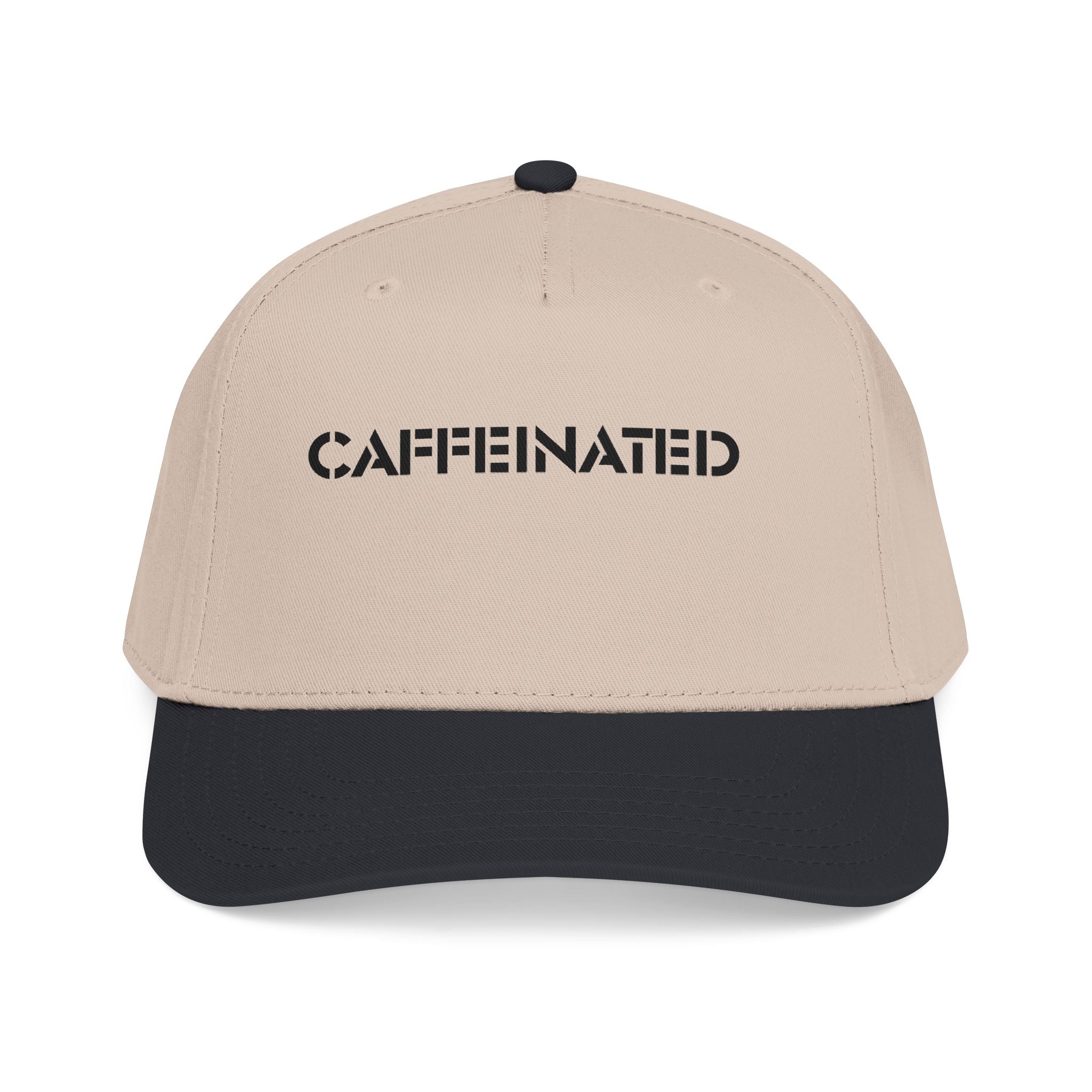 Caffeinated Mid Profile Baseball Cap |Coffee Lover Hat - Mutantur Labs LLC