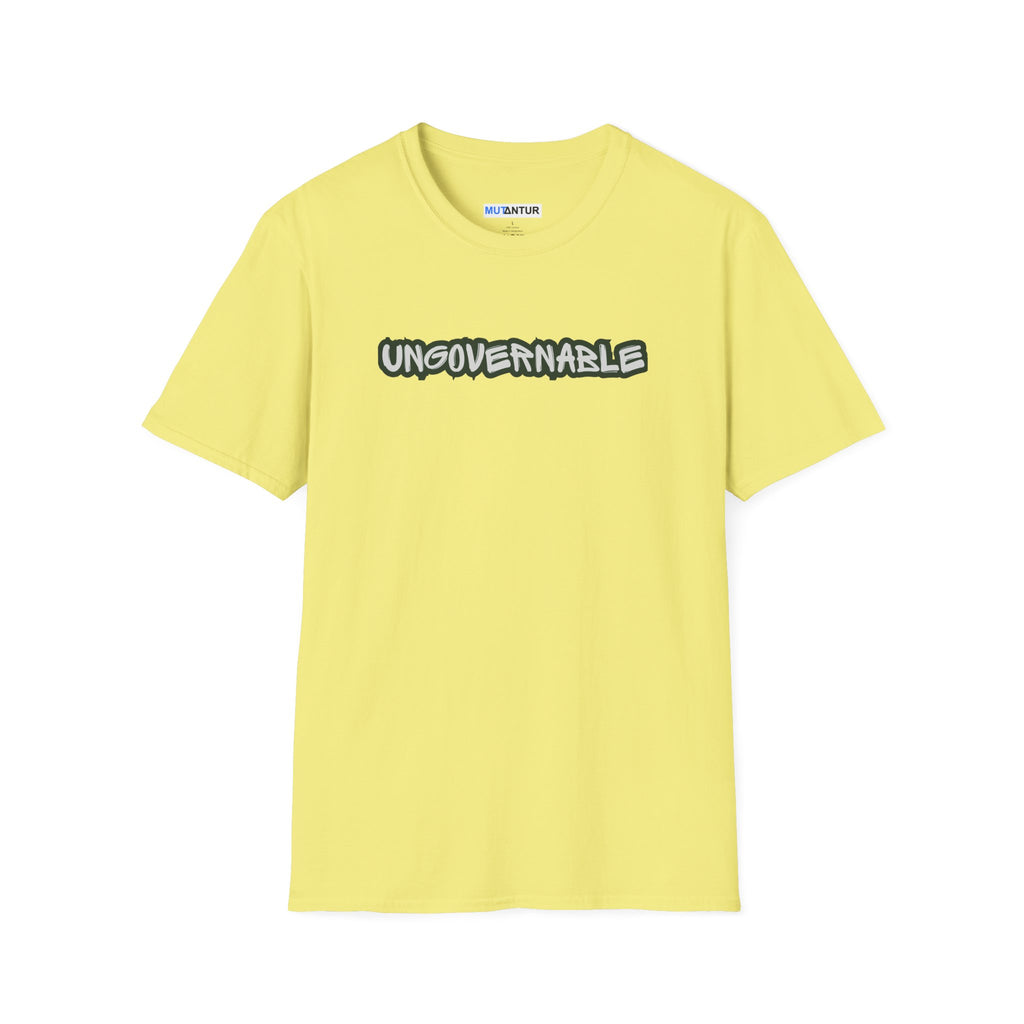 Ungovernable Graphic Tee — Bold Streetwear Statement T-Shirt - Mutantur Labs LLC