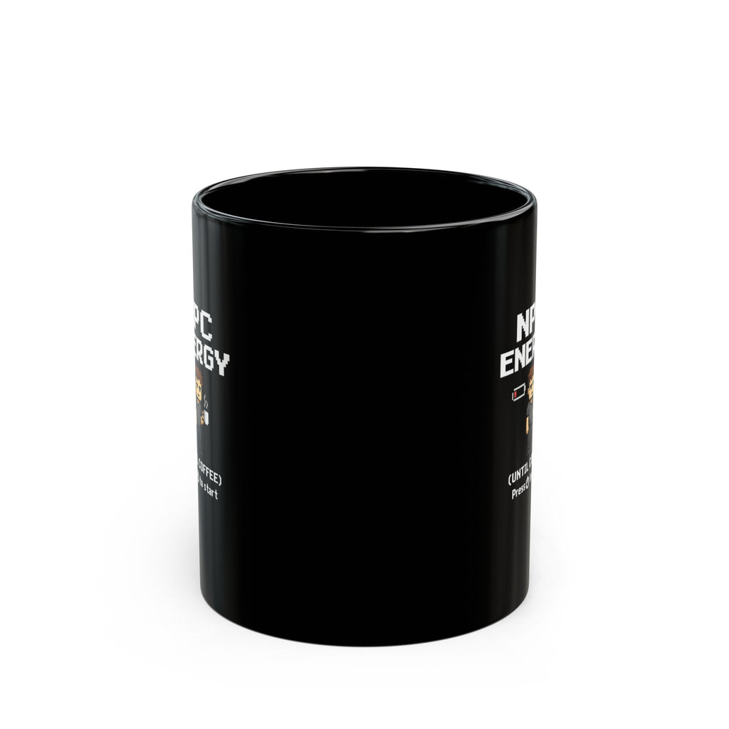 NPC Energy Coffee Mug — "Until Coffee" Retro Gamer Pixel Art Ceramic Mug (11oz ) - Mutantur Labs LLC