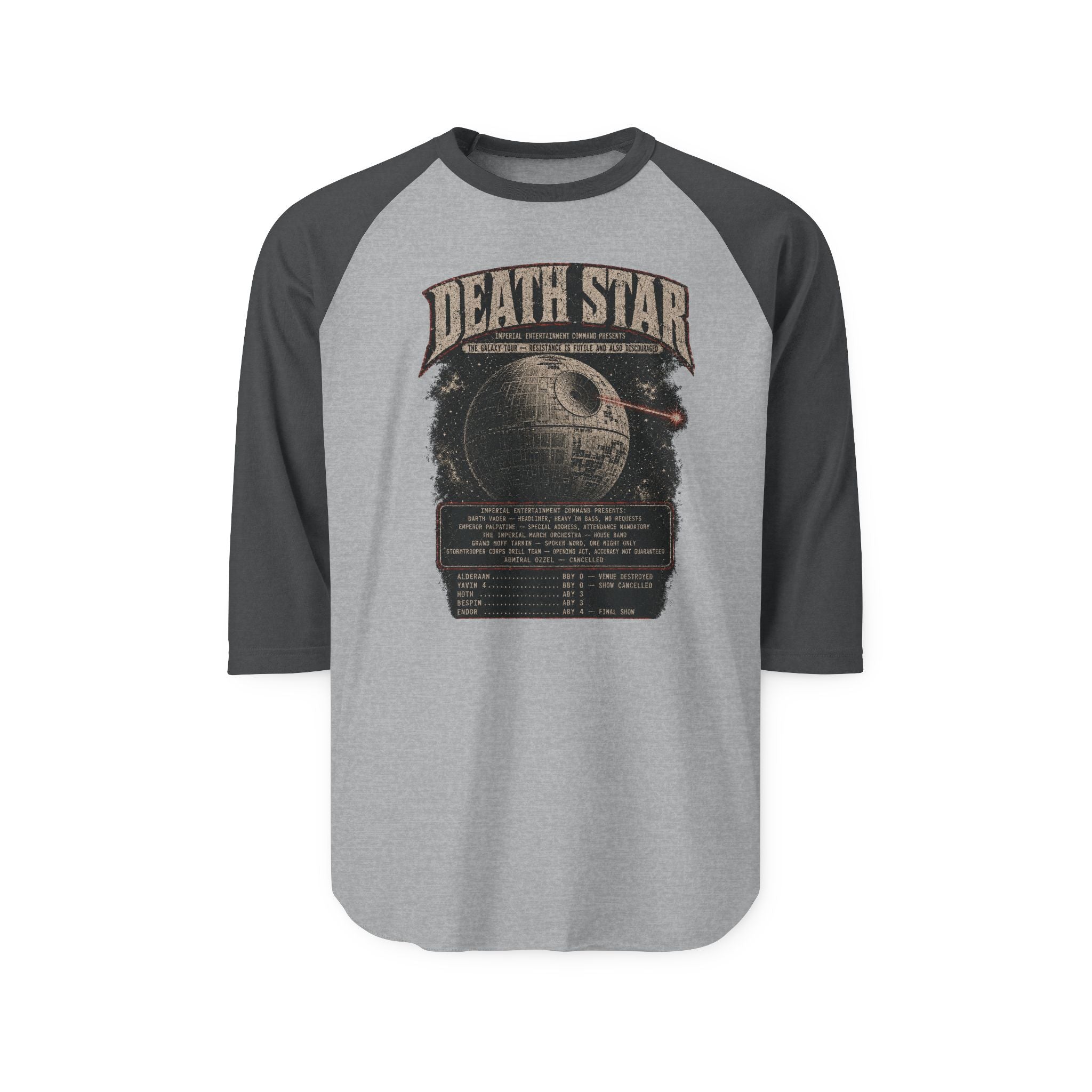 Death Star Galaxy Tour T-Shirt — Vintage Imperial Concert Graphic Tee