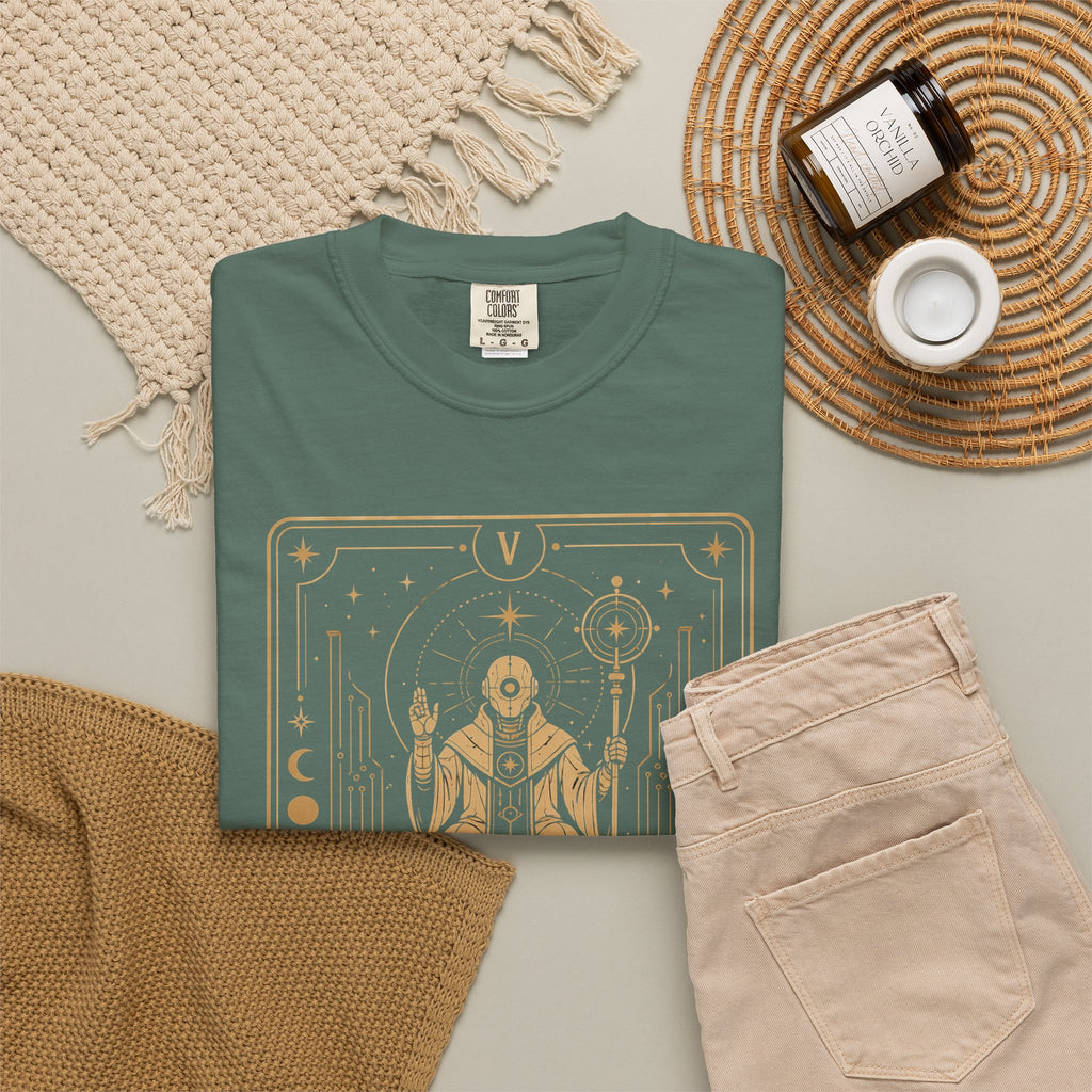The Hierophant Tarot T-Shirt — Future Arcana Comfort Colors Graphic Tee