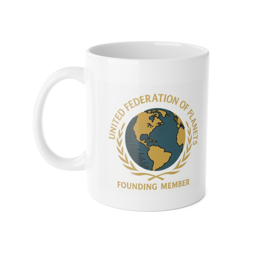 Interstellar Federation Mug — Sci-Fi Inspired Ceramic Coffee Cup - Mutantur Labs LLC