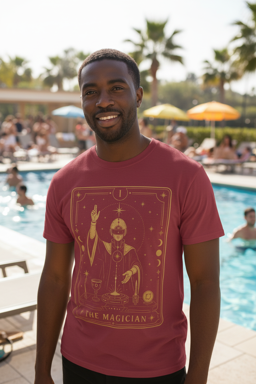 The Magician Tarot T-Shirt — Future Arcana Comfort Colors Graphic Tee