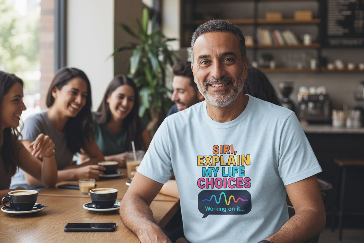 Siri Explain My Life Choices T-Shirt | Funny Tech Quote Tee - Mutantur Labs LLC