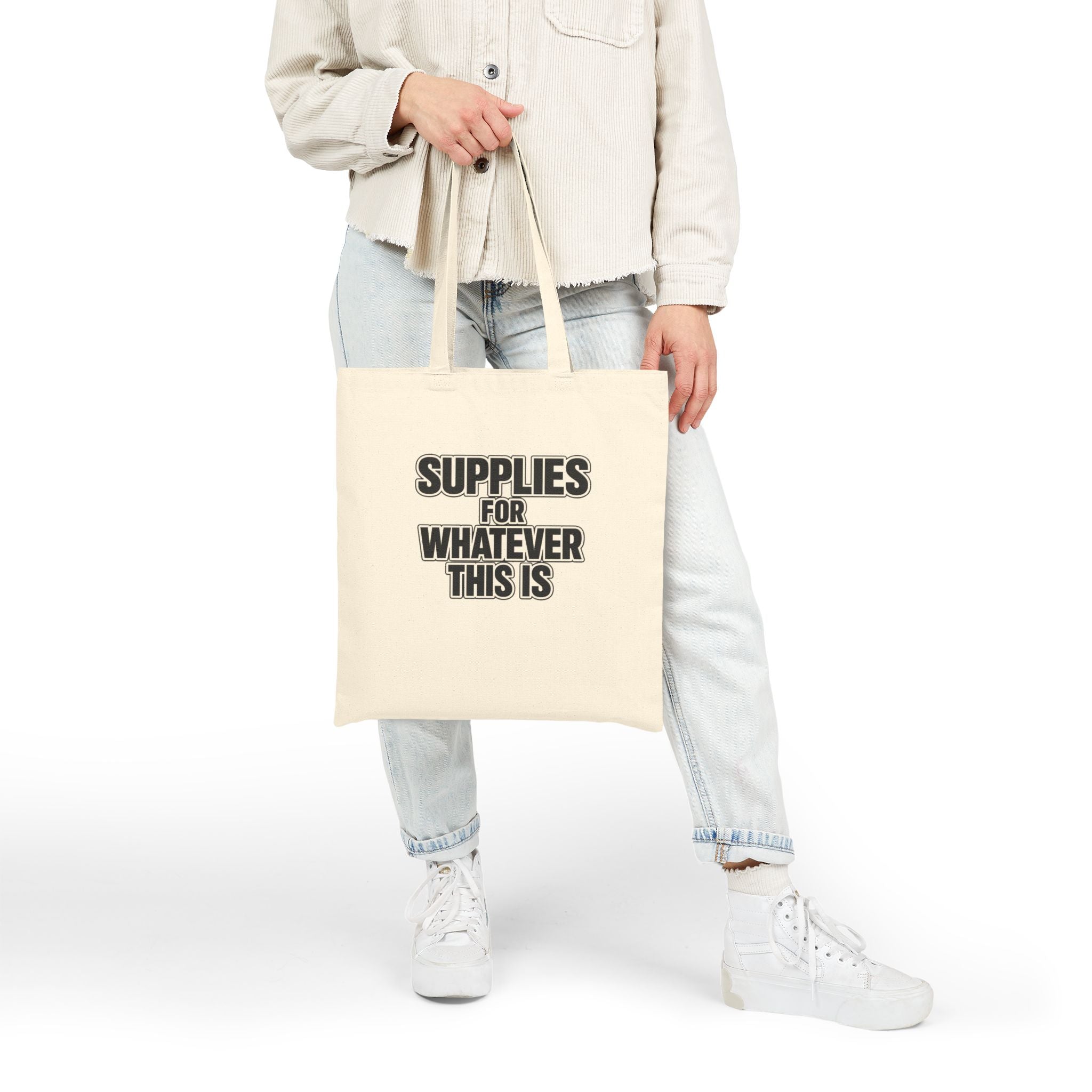 Supplies For Whatever This Is Tote Bag | Canvas Eco-friendly reusable Grocery Market Bag - Mutantur Labs LLC