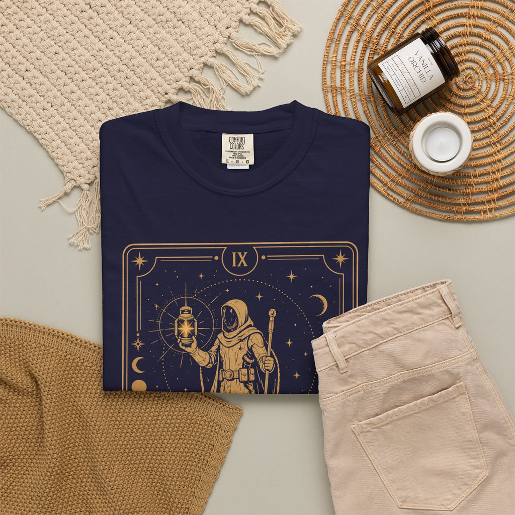 The Hermit Tarot T-Shirt | Comfort Colors Sci-Fi Tarot Graphic Tee