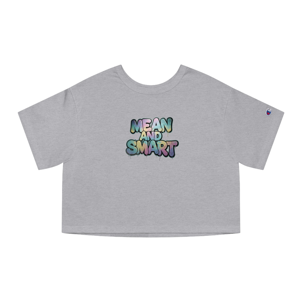 Mean and Smart graphic cropped T-Shirt - Mutantur Labs LLC