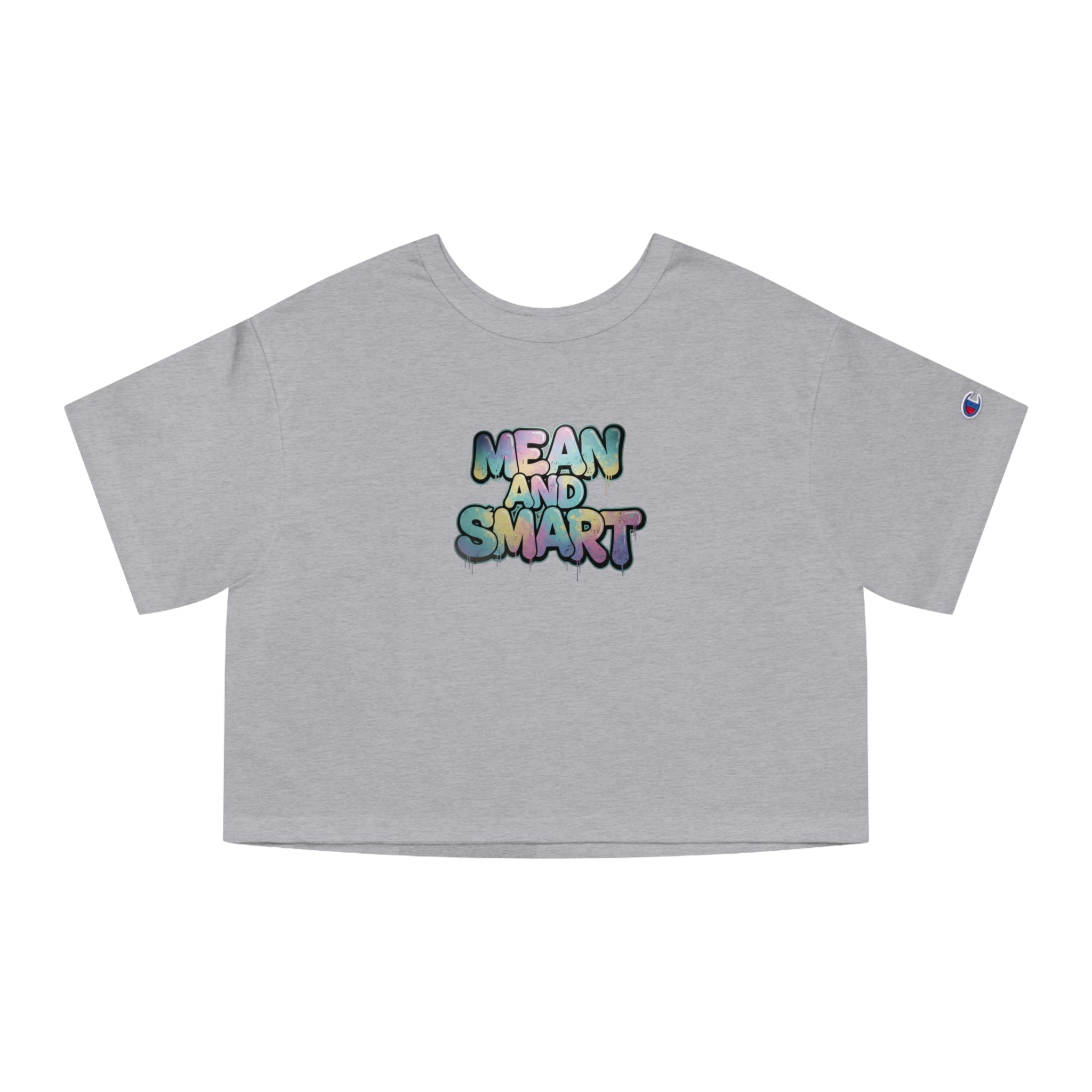 Mean and Smart graphic cropped T-Shirt - Mutantur Labs LLC