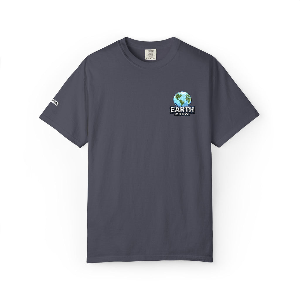 'Earth Crew' Embroidered Earth Comfort Colors Graphic Tee - Mutantur Labs LLC