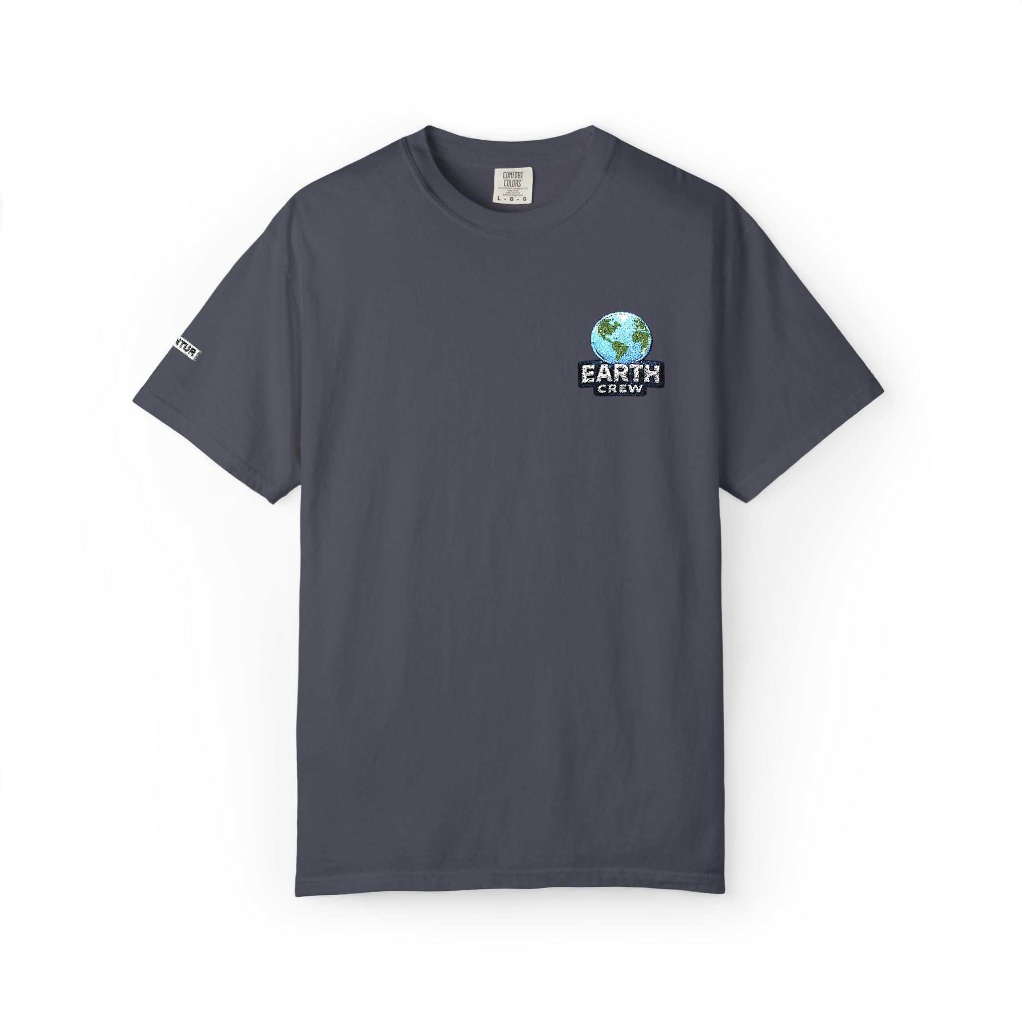 'Earth Crew' Embroidered Earth Comfort Colors Graphic Tee - Mutantur Labs LLC