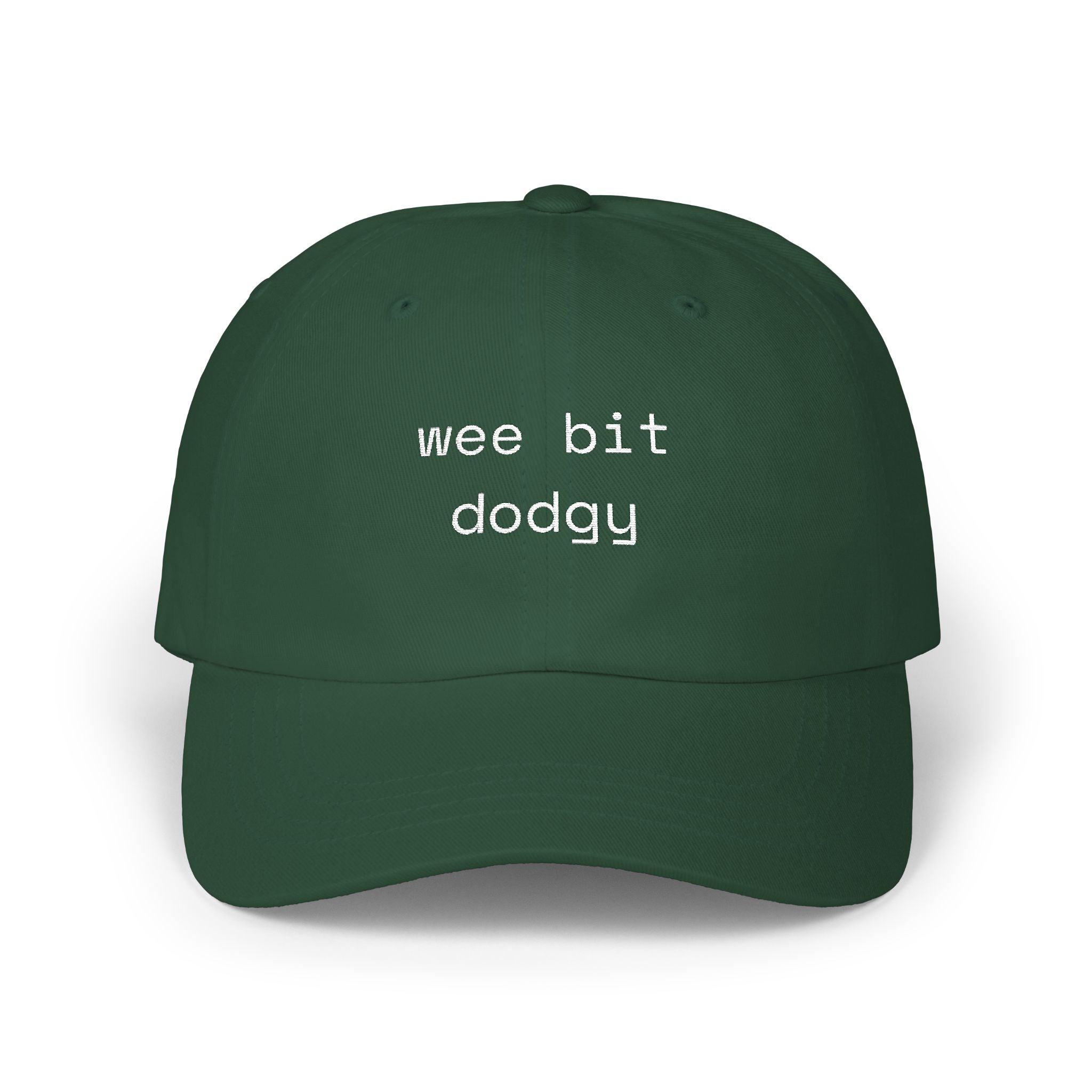 Wee Bit Dodgy Dad Cap — Funny Embroidered Cotton Baseball Hat - Mutantur Labs LLC