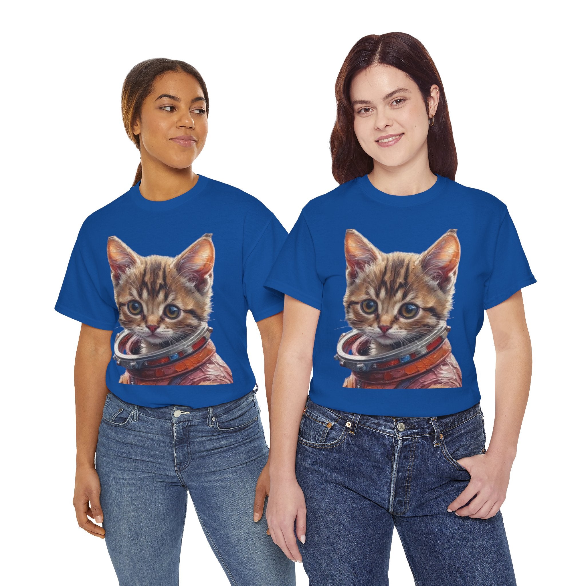 Astronaut Kitty Unisex Heavy Cotton Tee