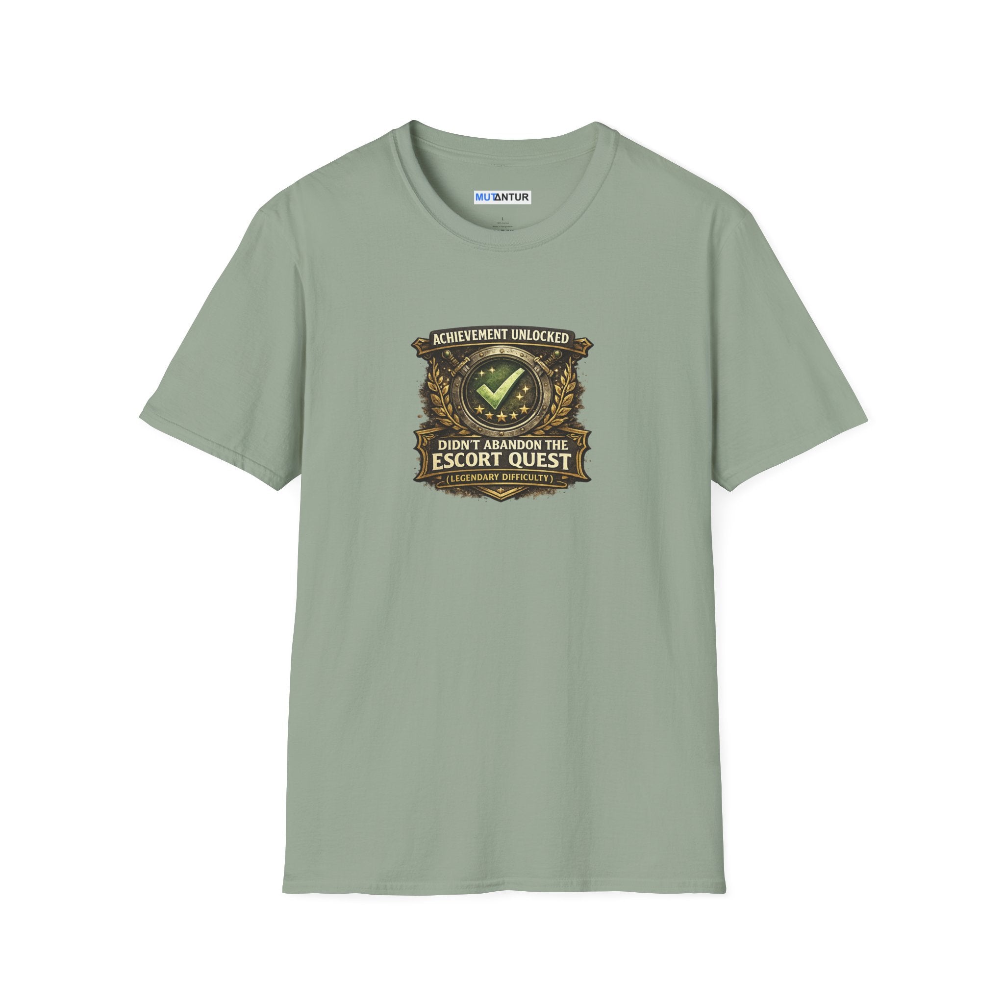 "Achievement Unlocked: Didn't Abandon the Escort Quest" Gamer Tee