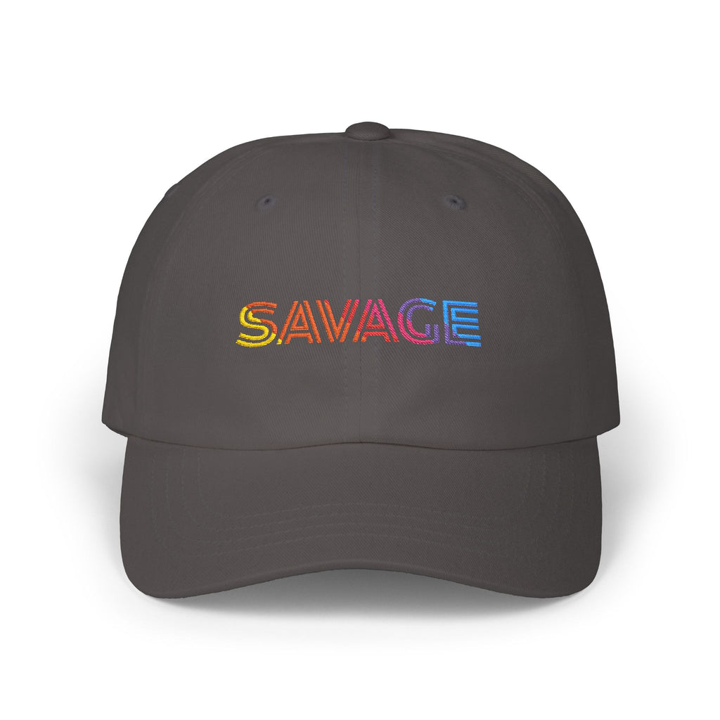 Savage rainbow embroidered Classic Dad Cap - Mutantur Labs LLC